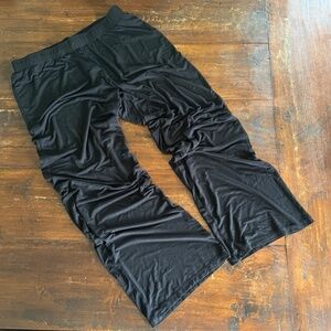 OLD NAVY Black Wide Leg Modal Blend Drawstring Lounge Pants M